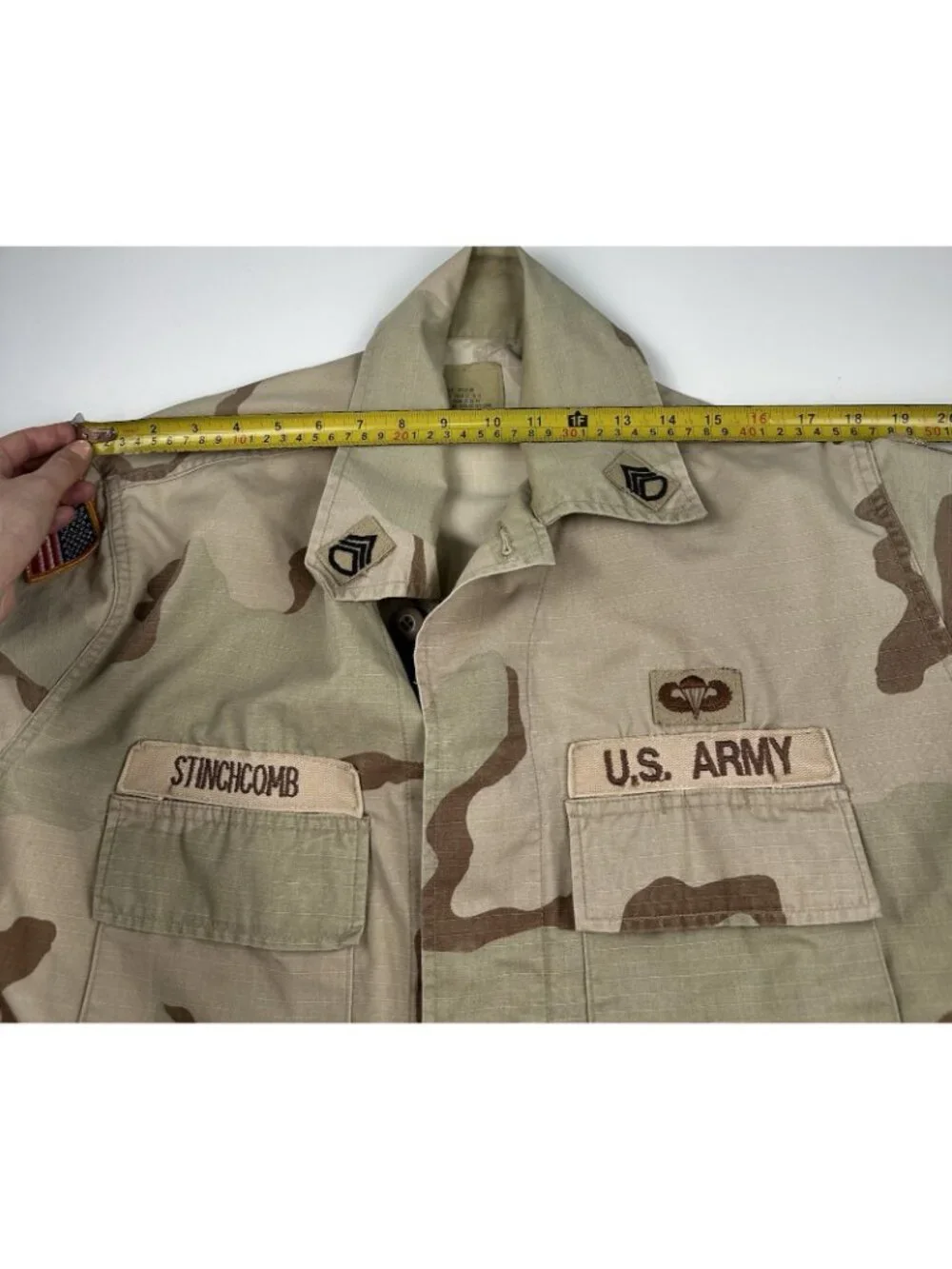 Vintage US Army DCU Camo Coat Men Medium Reg Desert Camoflauge Infantry